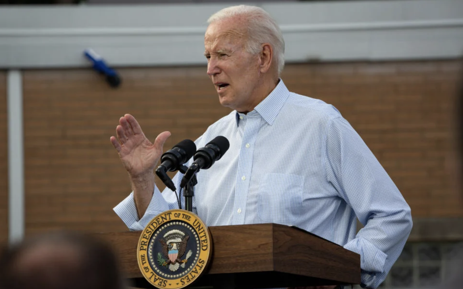 President Biden giving a speech