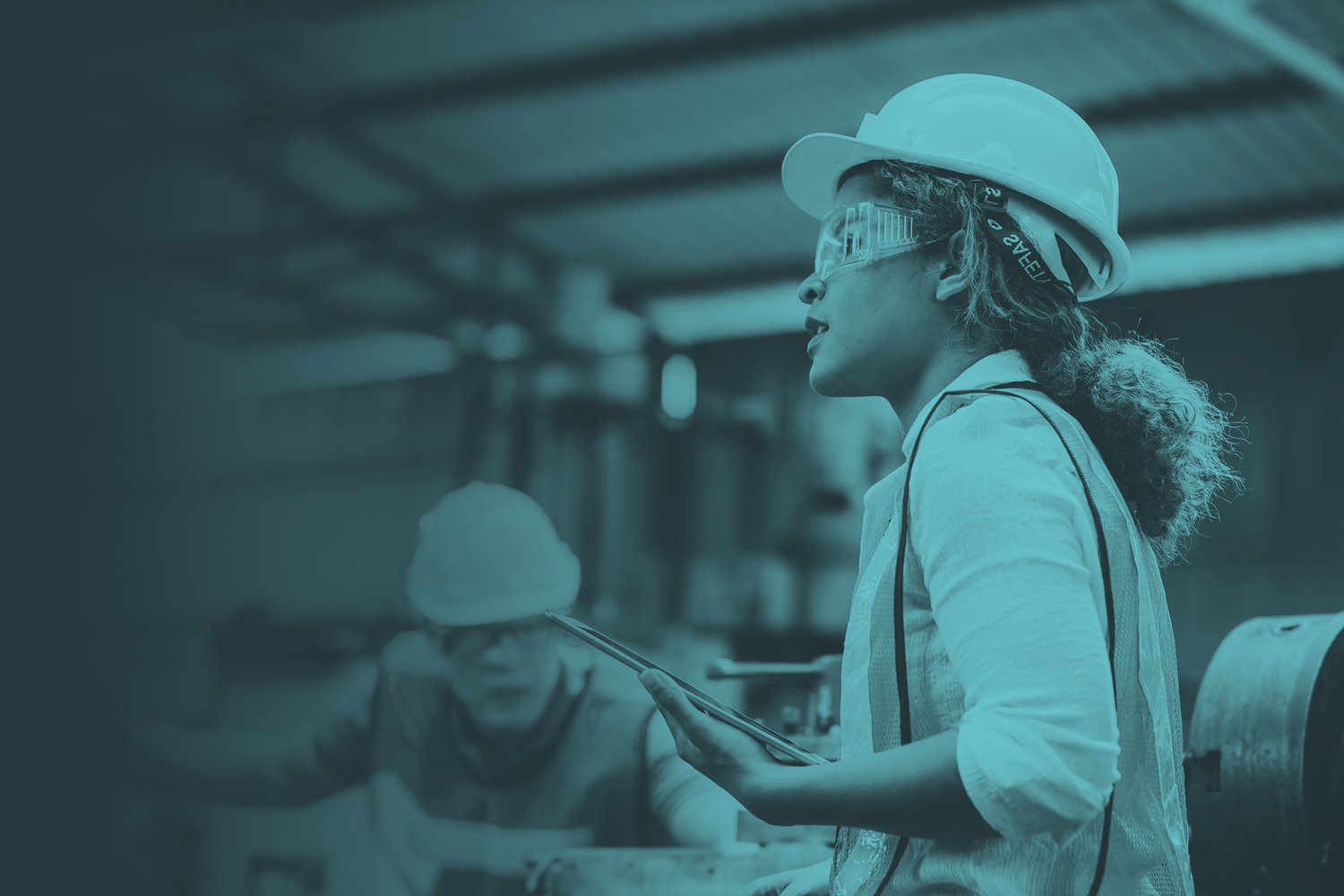 Female construction worker